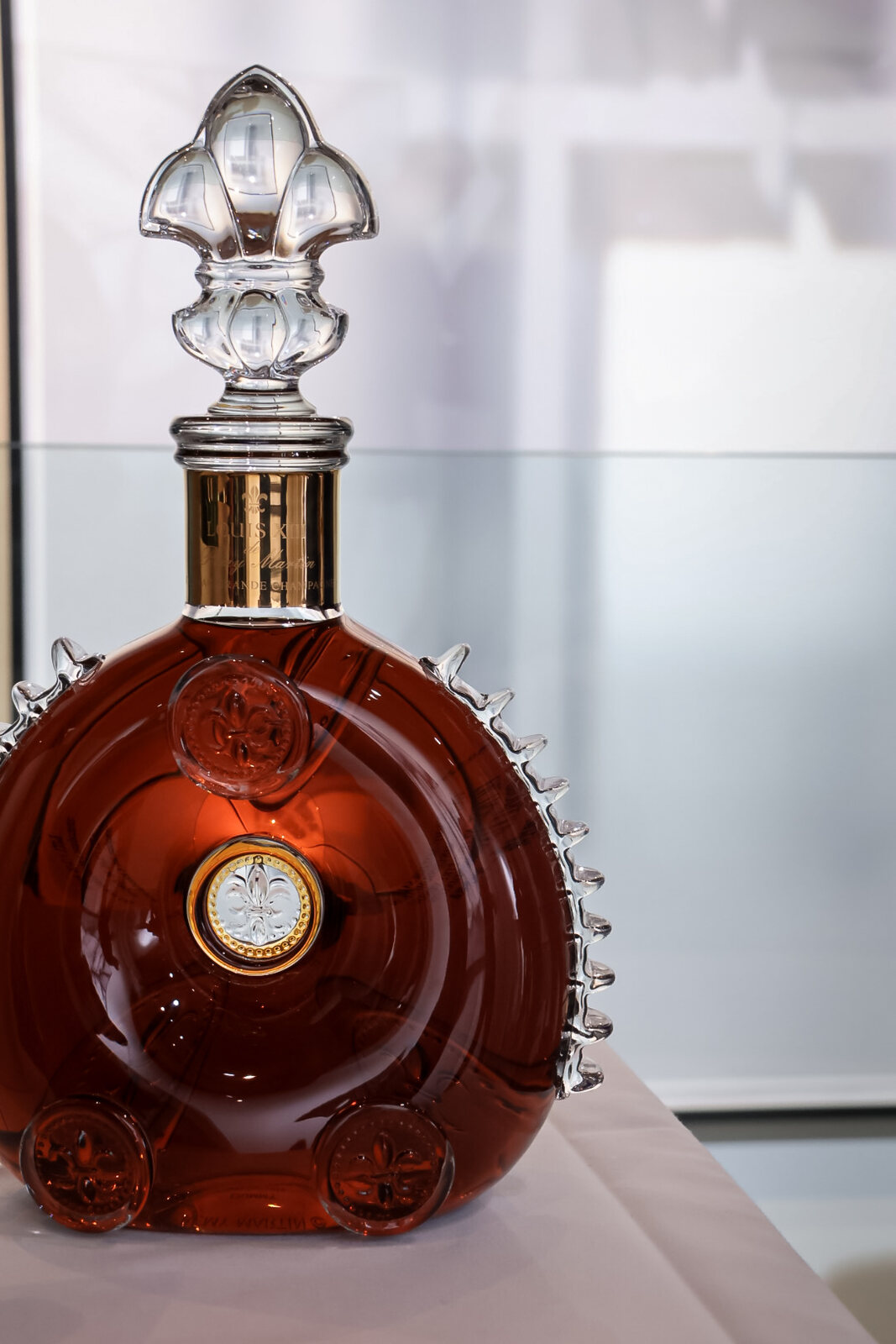 Kristallkaraffe mit Cognac